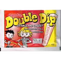 Double Dip Orange/Cherry Slikkepinne+2 ulike bruspulver